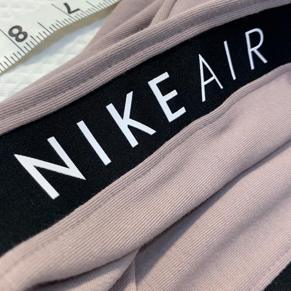 Nike Air leggings elastic stripes taupe size small - Picture 3 of 8